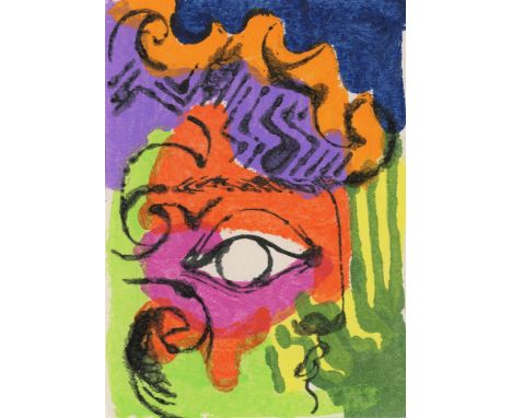 
	
		Petra Borner
		Floral Face Purple, 2021
		Ink and Acrylic on Paper
		Signed on verso
		15 x 10cm (5¾ x 3¾ in.)
		
		Petr