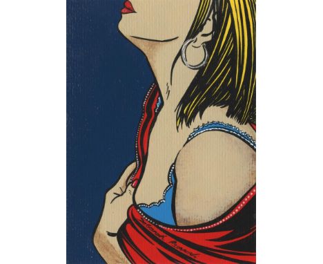 
	
		Deborah Azzopardi
		Last Night..., 2021
		Acrylic on Paper
		Signed on front and verso
		15 x 10cm (5¾ x 3¾ in.)
		
		Ab