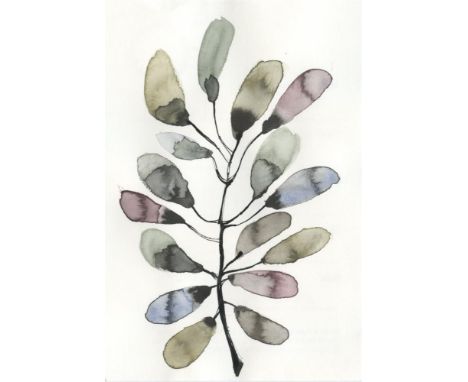 Yuriko Kawase Leaf, 2021 Pigment on Paper Signed on verso 15 x 10cm (5¾ x 3¾ in.)
Yuriko Kawase is a sumi-e artist based in T