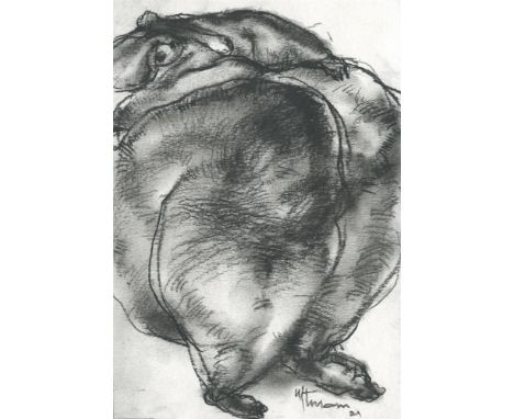 
	
		Uthman Wahaab
		Untitled, 2021
		Charcoal on Paper
		Signed on front
		15 x 10cm (5¾ x 3¾ in.)
		
		&nbsp;
		The multidi