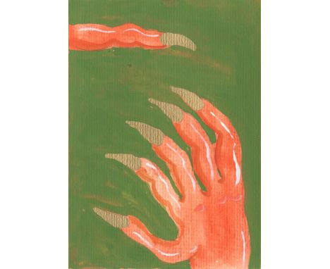 
	
		Oriele Steiner
		Touch and Go, 2021
		Gouache and Paint Marker on Paper
		Signed on verso
		15 x 10cm (5¾ x 3¾ in.)
		
	