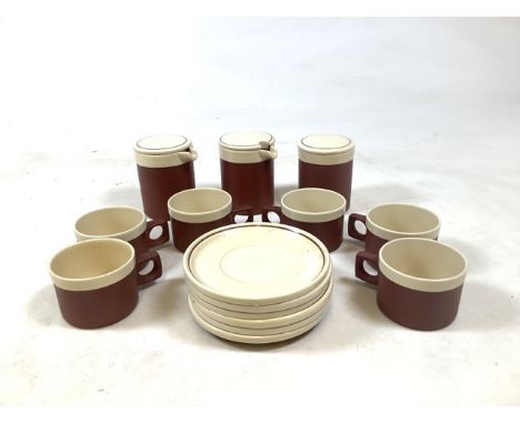 A 15 piece tea service by Hornsea in the Cinnamon pattern.