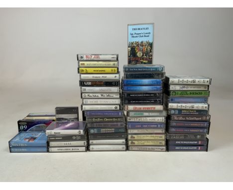 A collection of cassettes to include Sdal, Annie Lennox, Queen, Elton John, Dire Straits, Eagles, Genesis and others. Plus Th