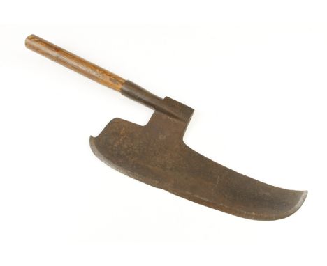 An Austrian goosewing axe with makers mark and 20" edge G+