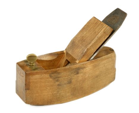 A beach compass plane by MATHIESON the internal depth stop with brass screw and orig Mathieson 2" iron G+