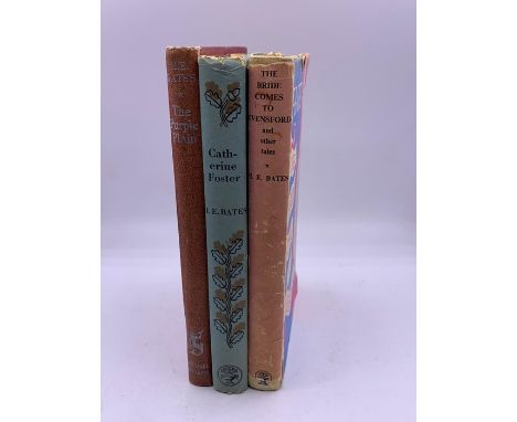 Three Novels by H E Bates 'Catherine Foster', The Bride Comes to Evensford' and 'The Purple Plain' all signed by H E Bates al