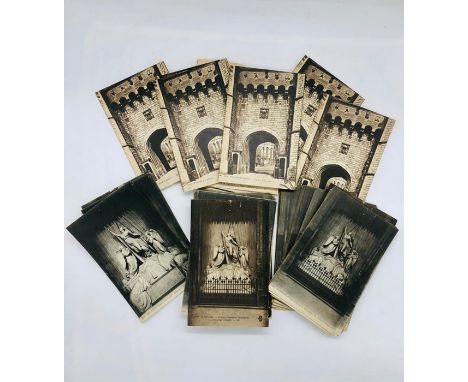 Two sets of vintage Windsor Castle postcards.