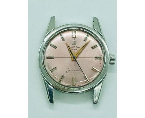 A Vintage Omega Seamaster with the pink face.