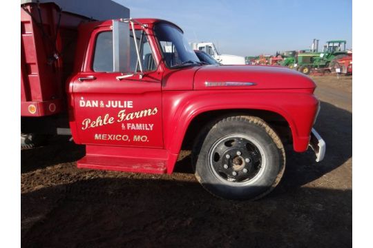 1962 Ford F600 Grain Truck 12 1 2 Bed Hoist Westfield Seed Auger Brush Flighting Title In O