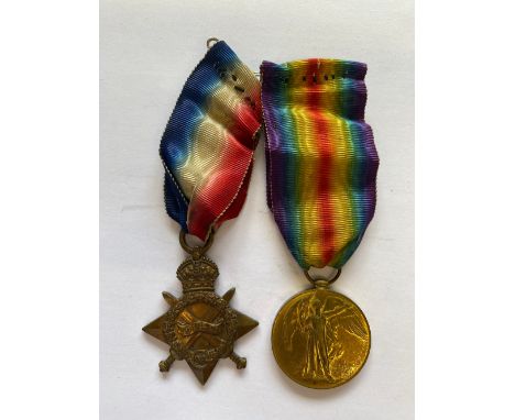 A FIRST WORLD WAR 1914-15 STAR AND VICTORY MEDAL TO THE SERVICE CORPS. A 1914-15 Star named to T4-084003 Dvr W. Thornton A.S.