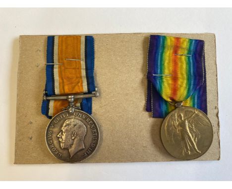 A FIRST WORLD WAR CASUALTY PAIR TO THE SCOTTISH RIFLES. A Great War pair comprising War Medal and Victory Medal named to 2350