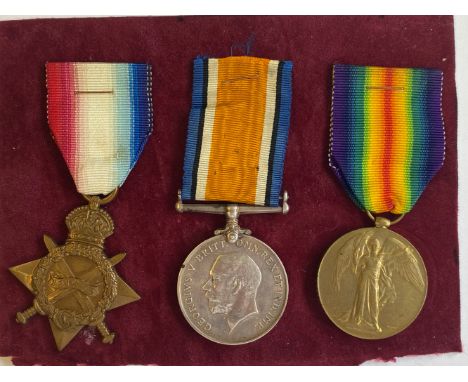 A FIRST WORLD WAR TRIO TO THE KING'S OWN SCOTTISH BORDERERS. A Great War trio comprising 1914-15 Star named to 11148 Pte A. C