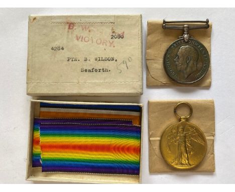 A FIRST WORLD WAR CASUALTY PAIR TO THE SEAFORTH HIGHLANDERS. A Great War Pair comprising War Medal and Victory Medal named to