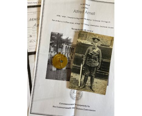 FIRST WORLD WAR MEDALS TO THE ARNELL BROTHERS, BOTH CASUALTIES WITH THE SUSSEX AND DORSET REGIMENTS AND A SIGNIFICANT COLLECT