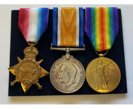 A FIRST WORLD WAR TRIO AND MEMORIAL PLAQUE TO THE KING'S ROYAL RIFLE COMPANY. A Great War Trio comprising 1914-15 Star named 
