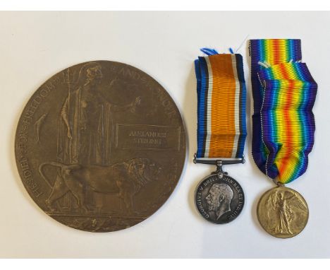 A FIRST WORLD PAIR AND MEMORIAL PLAQUE TO THE ROYAL ENGINEERS. A Great War pair comprising War Medal and Victory Medal named 