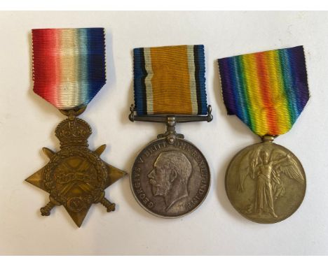 A FIRST WORLD WAR TRIO TO A FIRST DAY OF THE SOMME CASUALTY FROM THE KING'S OWN YORKSHIRE LIGHT INFANTRY. A Great War Trio co