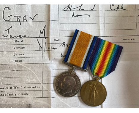 A FIRST WORLD WAR PAIR TO THE HIGHLAND LIGHT INFANTRY. A Great War Pair comprising War Medal and Victory Medal named to 4794 