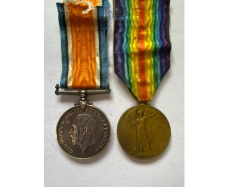 A FIRST WORLD WAR PAIR TO THE NORTH STAFFORDSHIRE REGIMENT. A Great War Pair comprising War Medal and Victory Medal named to 