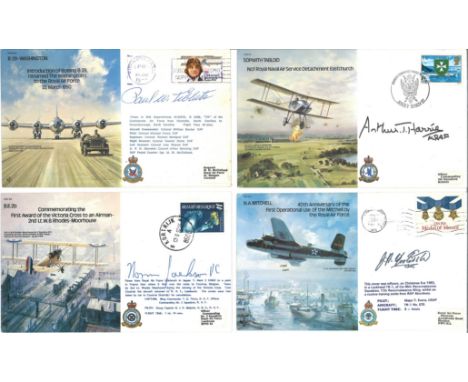 Bomber Command WW2 special Signed cover collection. A complete collection of all 45 VIP signed covers housed in two nice blue