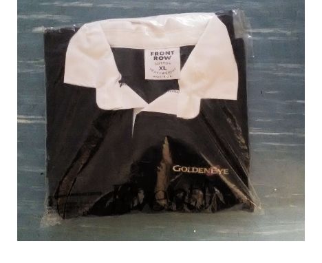 James Bond Golden Eye crew rugby shirt with logo from the collection of stuntman Derek Del Baker who doubled for hundreds of 