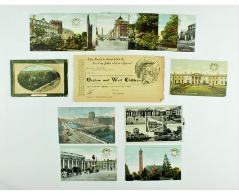 Postcards:&nbsp; Dublin a group of 11 pictorial and other Postcards, together with an Appeal Fund Ticket for the "Orphan and 