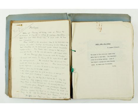 Co. Donegal: O'Donnell (K. Leeson) Reach Down The Fiddle, A Donegal Story, 4to Killybegs c. 1943, original typescript (unpubl