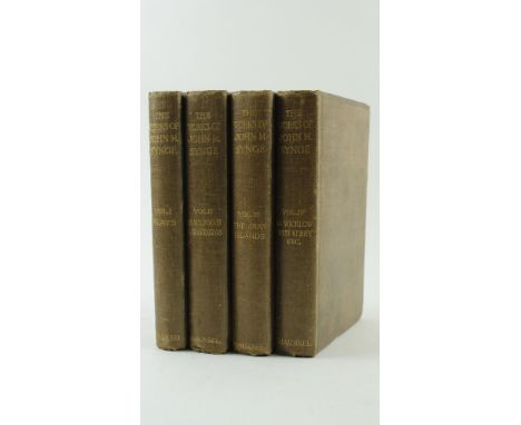 Synge (John Milington)&nbsp;The Works of John M. Synge, 4 vols., L. (Maunsel) 1910,&nbsp;First, hf. titles, portrait frontis 