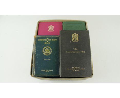 Box:&nbsp;&nbsp;The Incorporated Law Society's Calendar and Law Directory, Year 1957, 8vo D. 1957, in full mor. gilt, with na