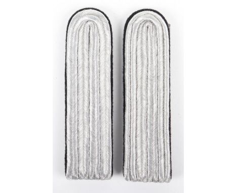 Pair of Third Reich Bahnschutzpolizei (Railway Protection Police) Officers Shoulder Boards, fine matched pair of officers boa