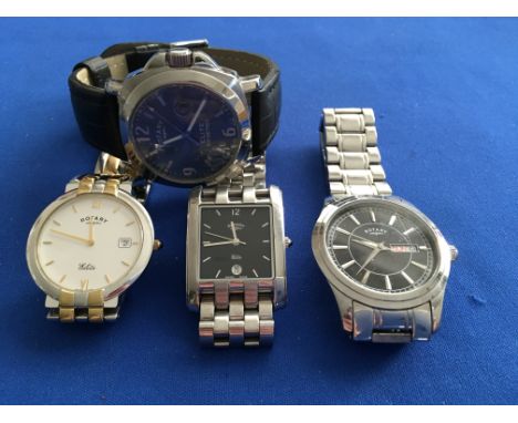 4 Gents Rotary wristwatches