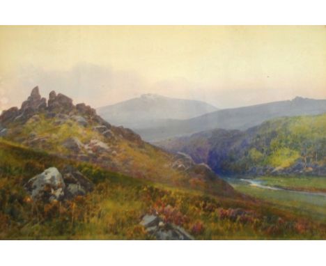 Frederick John Widgery (1861-1942)
River valley on the edge of Dartmoor
signed lower left
Worth's Art Gallery label, Cathedra