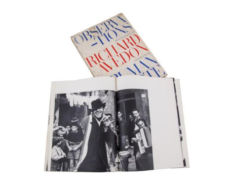 AVEDON, RICHARD Observations with comments by Truman Capote, First Edition c.1959, hardback, signed inside cover by the photo