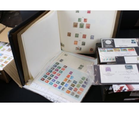 Quantity of First Day Covers, 1970's onwards including London Paralympic Games together with a Quantity of Sheets of Stamps, 