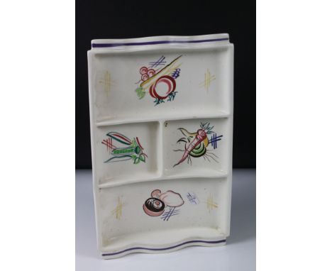 Poole Pottery&nbsp;hors d'oeuvres&nbsp;dish, 34cm long