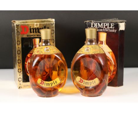 Two boxed bottles of Dimple Haig Scotch Whisky. 