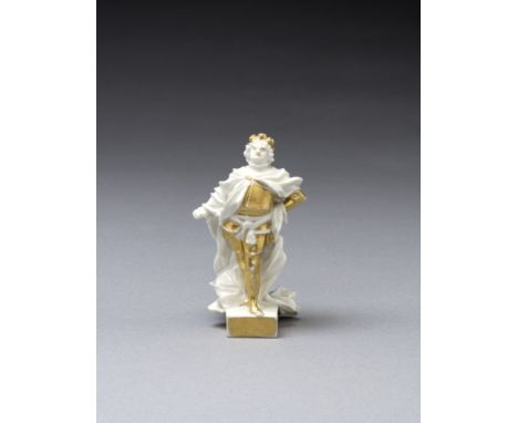 An important early Meissen figure of Augustus the Strong as Imperator, circa 1715Modelled by Johann Joachim Kretzschmar (1677