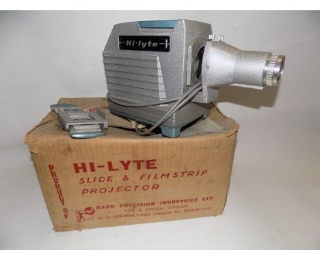 A Hi-Lyte slide and film stamp projector.