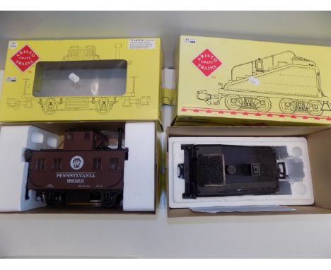 Aristo Craft trains :- Art 42201 Pennsylvania wagon and Art 21925 slopeback tendor.