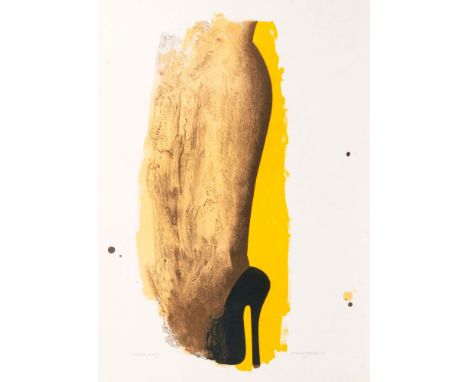 Allen Jones (Southampton 1937). Leg Splash. 1970. Lithographie/Japan. 74 x 52,5 cm. R. u. mit Bleistift sign. und dat. Allen 