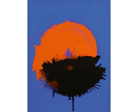 Otto Piene (Laasphe/Westfalen 1928 - Berlin 2014). Rot Schwarz Blau. 1976. Farbsiebdruck. 79 x 58 cm. R. u. mit Bleistift sig