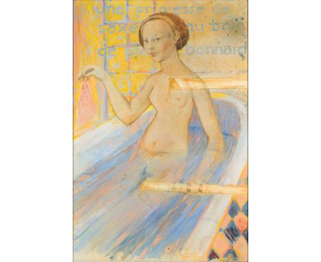 August Ohm (Berlin 1943). Une Princesse de Saxe. Öl/Lw. 120,5 x 80 cm. R. u. sign. August Ohm.   - Deutscher Maler, Zeichner 