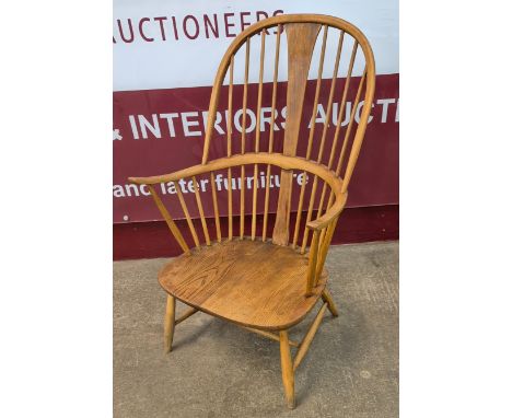 An Ercol elm and beech Chairmakers chair 
