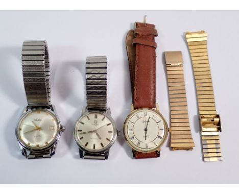 A gentleman's Tissot Seastar watch, a Mudu Incabloc and a Sekonda Quartz plus extra strap
