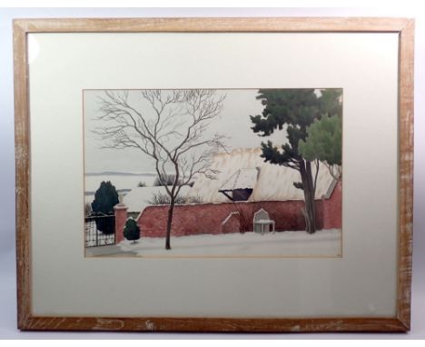 Fergus Graham - watercolour 'In Heronden Garden', 26.5 x 41cm