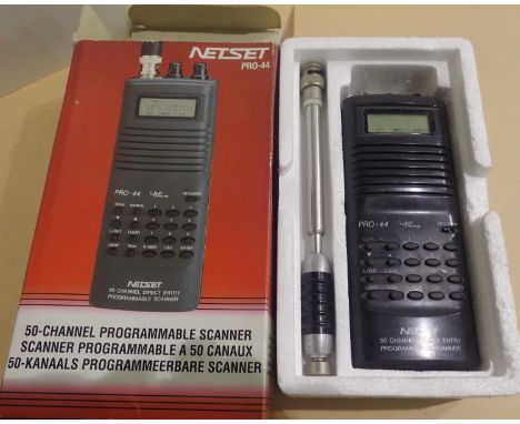 Box Netset PRO44 fifty channel scanner. P&amp;P Group 1 (£14+VAT for the first lot and £1+VAT for subsequent lots) 