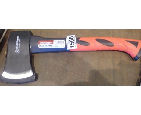 New old stock 1.5lb axe with rubber handle. Not available for in-house P&amp;P, contact Paul O'Hea at Mailboxes on 01925 6591