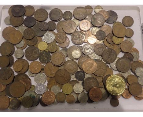 Tray of mixed UK coins. P&amp;P Group 1 (£14+VAT for the first lot and £1+VAT for subsequent lots) 