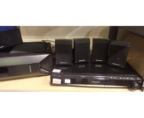 Panasonic SAPT460 surround sound system with five speakers and Panasonic SBHW460 subwoofer. Not available for in-house P&P, c