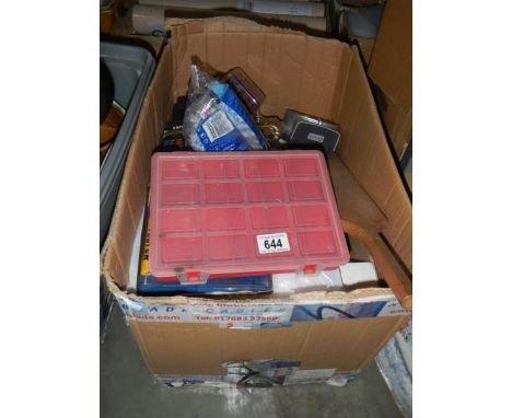 A mixed lot including dust sheet, tools etc.,